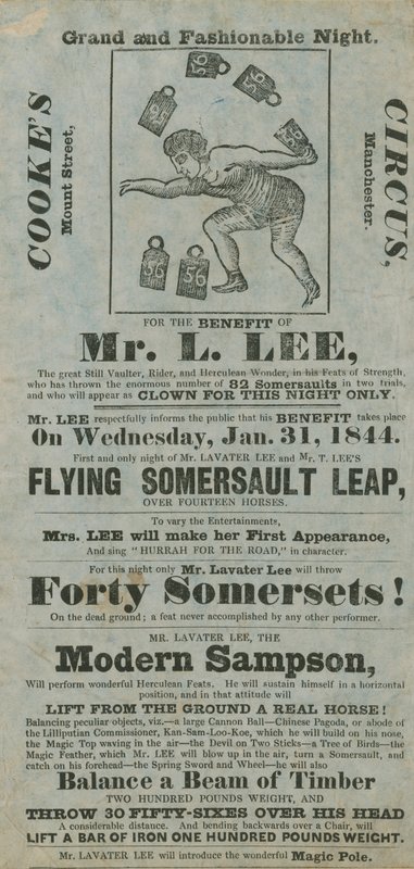 Cookes Curcus, til fordel for Lavater Lee, 31. januar 1844 av English School