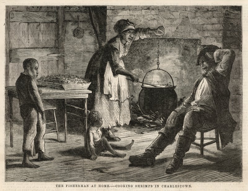 Matlaging av reker i Charlestown av English School