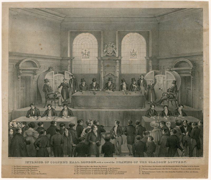 Coopers Hall - Trekning av Glasgow-lotteriet av English School