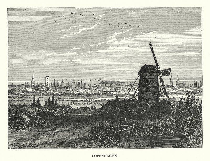 København (gravering) av English School