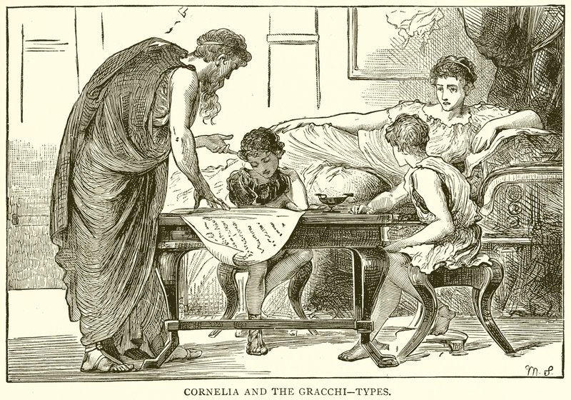 Cornelia og Gracchi--typene av English School