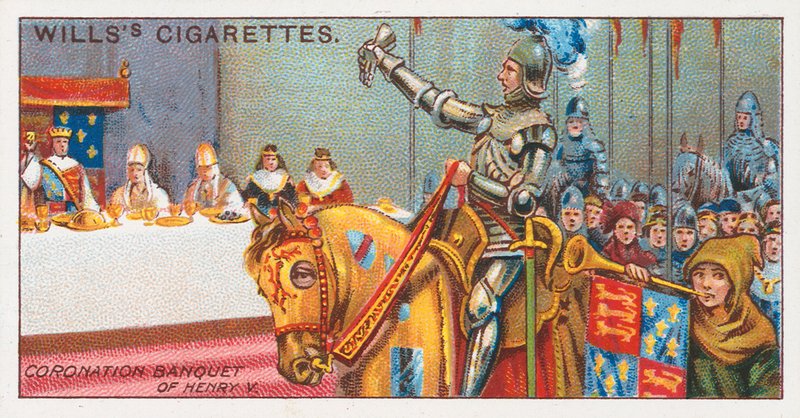 Kroningsbankett av Henry V av English School