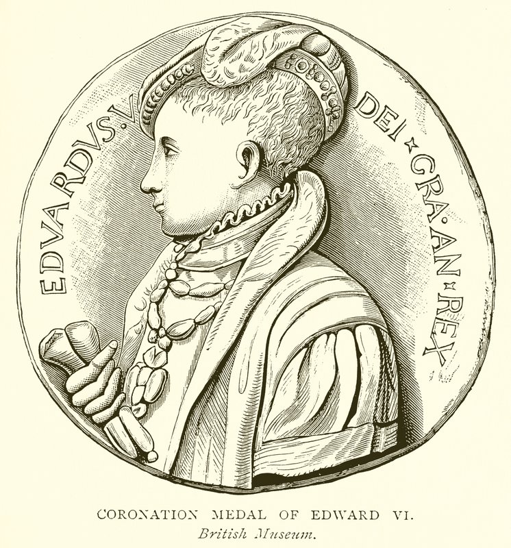 Kroningsmedalje av Edward VI av English School