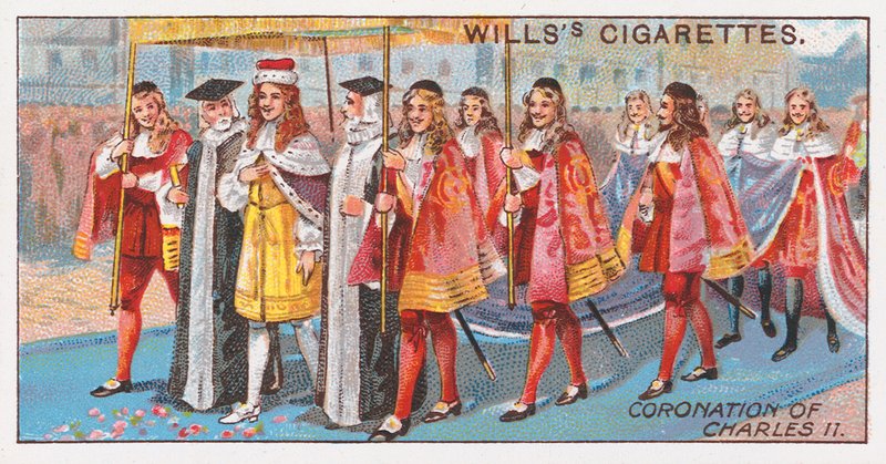 Kroningen av Charles II av English School