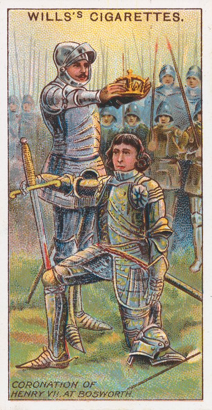 Kroning av Henry VII i Bosworth av English School