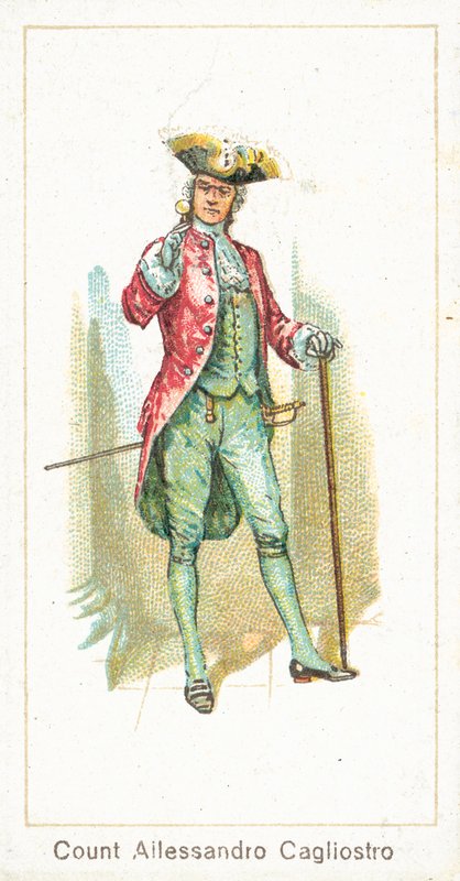 Grev Alessandro Cagliostro (kromolitografi) av English School