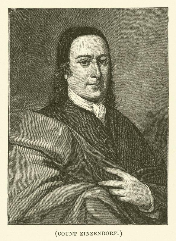 Grev Zinzendorf (gravering) av English School