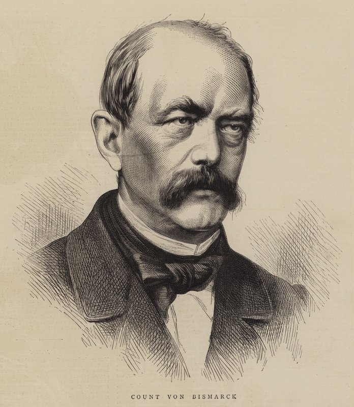 Grev von Bismarck (gravering) av English School