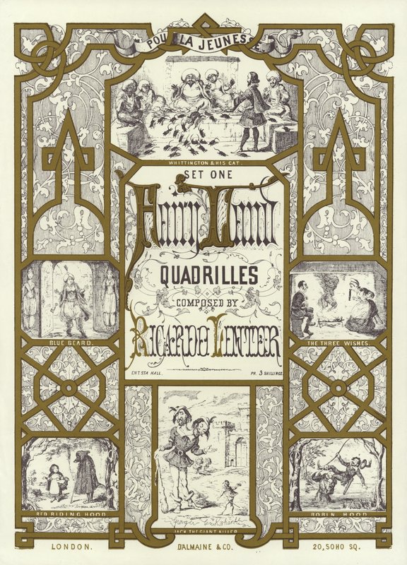 Omslagsbilde av sett en av Fairy Land Quadrilles komponert av Ricardo Lenter av English School