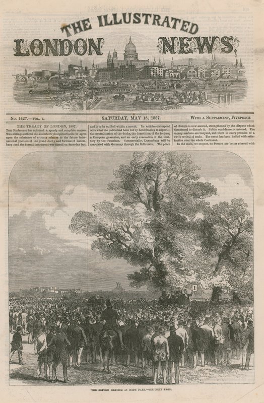 Forside til Illustrated London News av English School