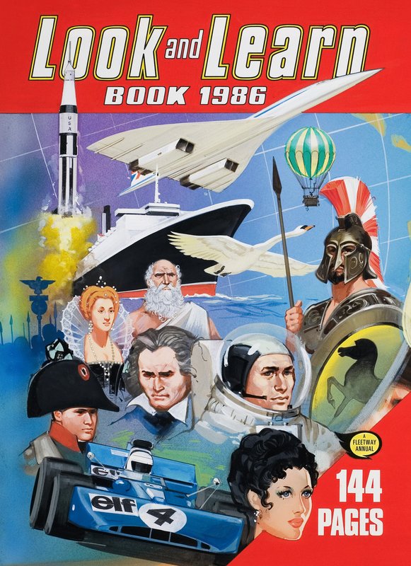 Omslag til Look and Learn-boken 1986 av English School