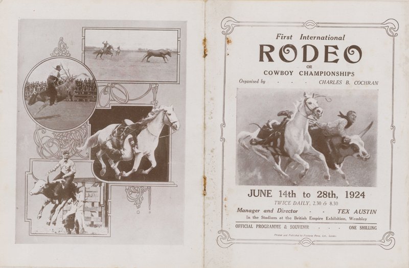 Forside av programmet for den første internasjonale Rodeo av English School