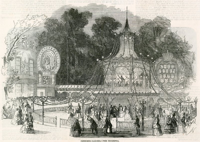 Cremorne Gardens, London: The Orchestra av English School