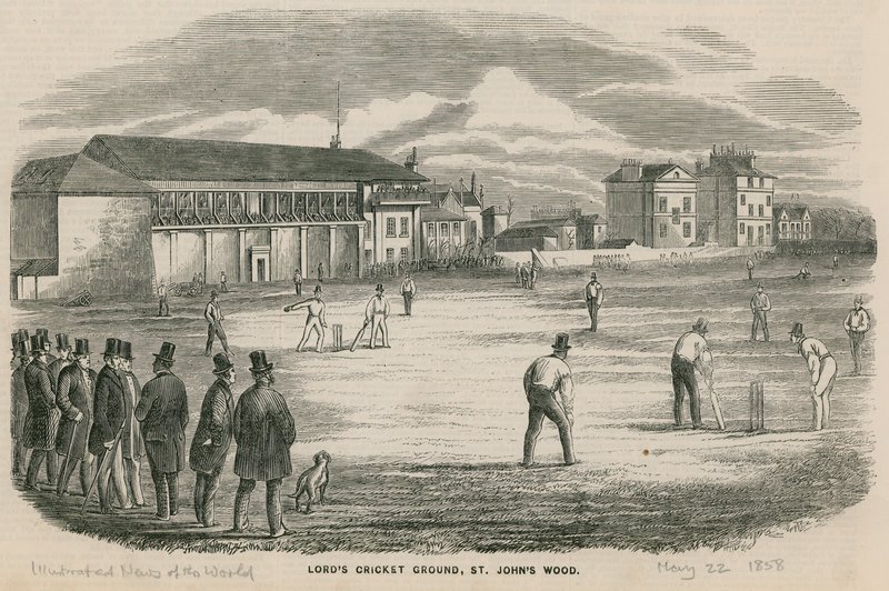 Cricketkamp på Lords Cricket Ground, St Johns Wood av English School