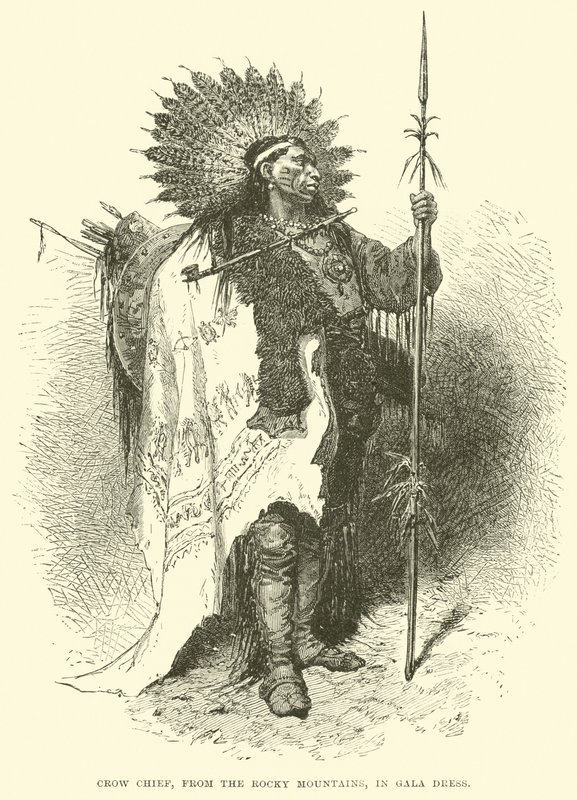 Crow Chief, fra Rocky Mountains, i gallakjole av English School