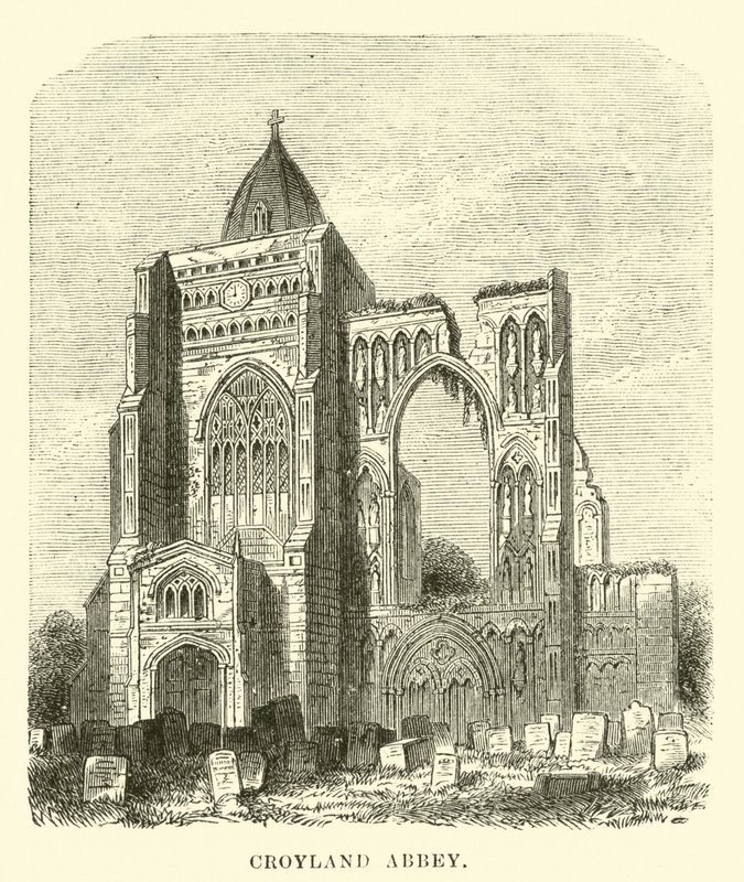 Croyland Abbey av English School