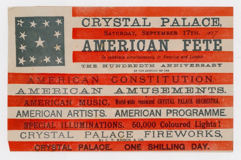 Crystal Palace, amerikansk fest, 17. september 1887 av English School