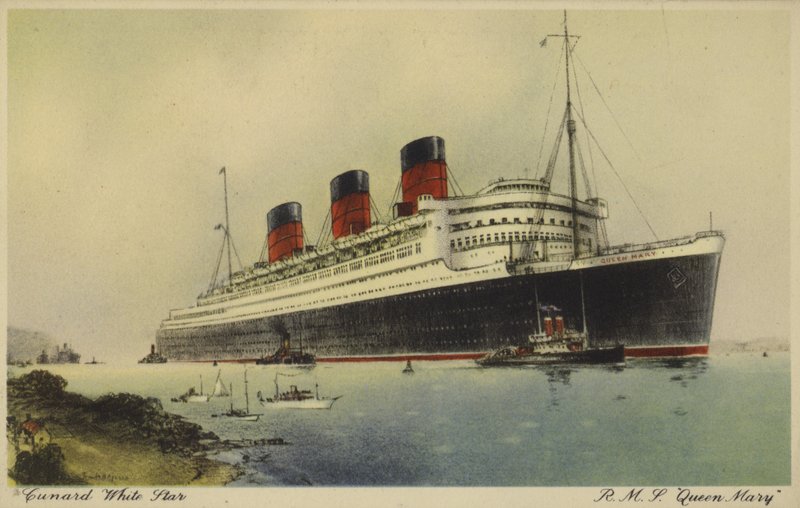 Cunard White Star Line liner RMS Queen Mary av English School