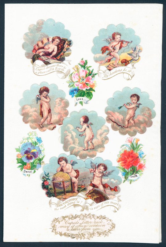 Cupid Valentinsdagskort av English School