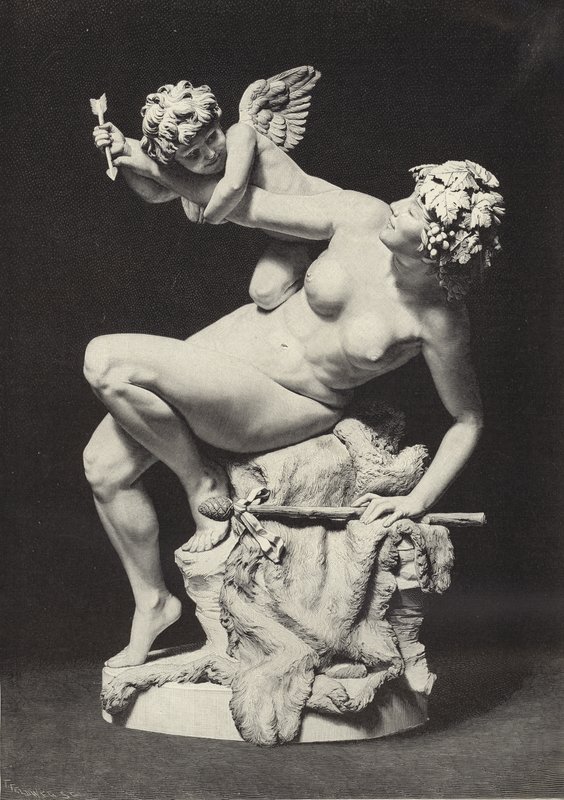 Amor og Bacchante av English School