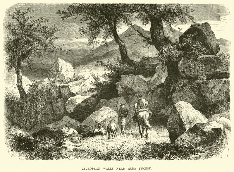 Cyclopean Walls nær Alba Fucese av English School