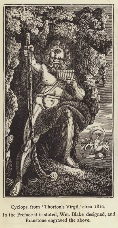 Kykloper fra Thorntons Virgil, ca 1810 (gravering) av English School