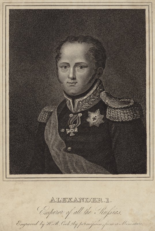 Tsar Alexander I av Russland av English School