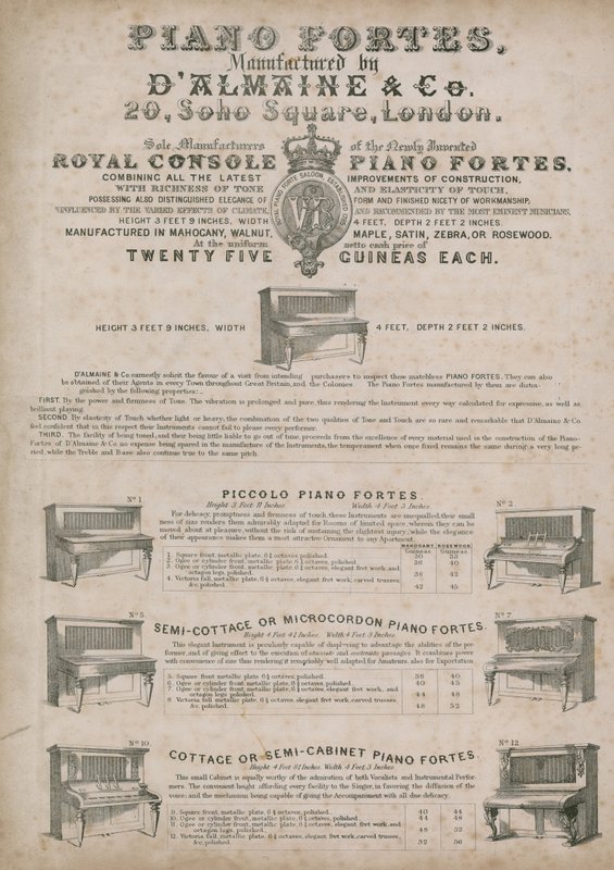 Tyske pianoprodusenter, Soho Square av English School