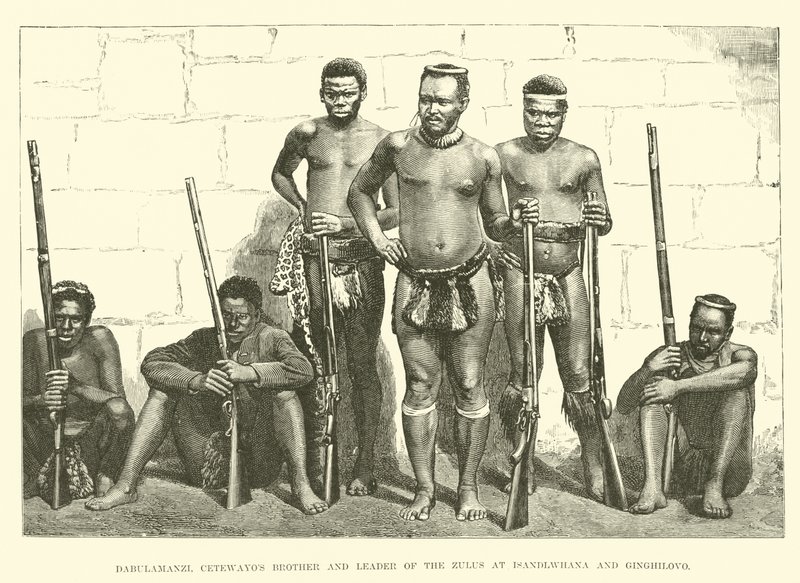 Dabulamanzi, Cetewayos bror og leder for zuluene ved Isandlwhana og Ginghilovo av English School