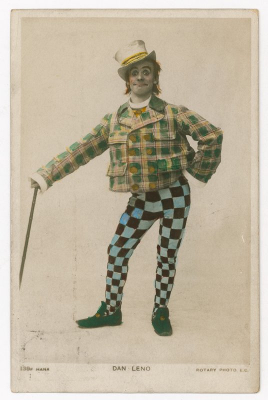 Dan Leno, kongen av narrer, vist her som Idle Jack i Dick Whittington av English School