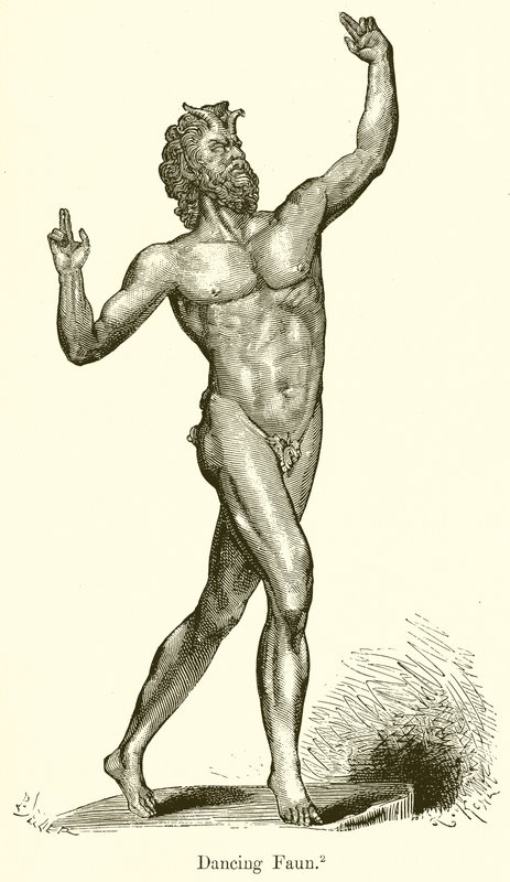 Dansende faun av English School
