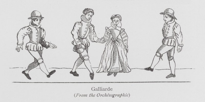 Dans: Galliarde (litho) av English School