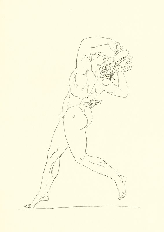 Dansende mannsfigur av English School