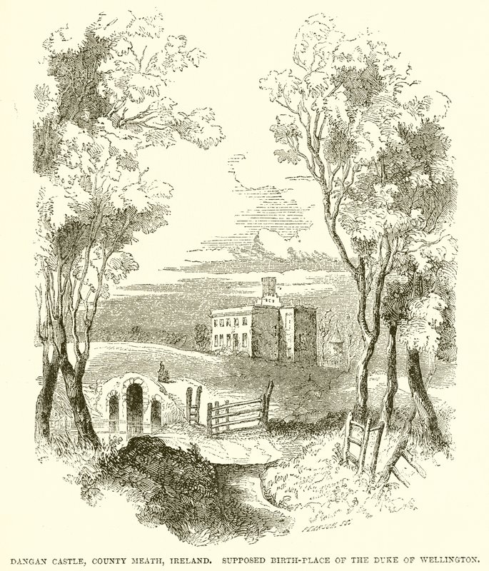 Dangan Castle, Country Meath, Irland. Antatt fødested for hertugen av Wellington av English School