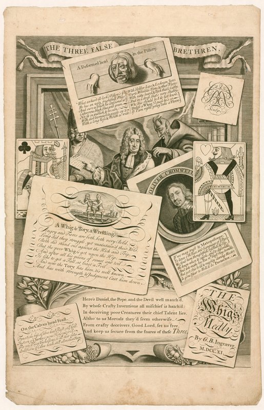 Daniel Defoe (mannen i søylen) av English School