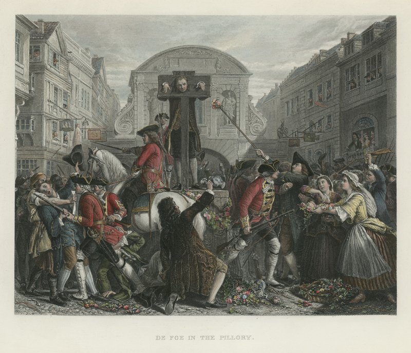 Daniel Defoe i stolpen av English School