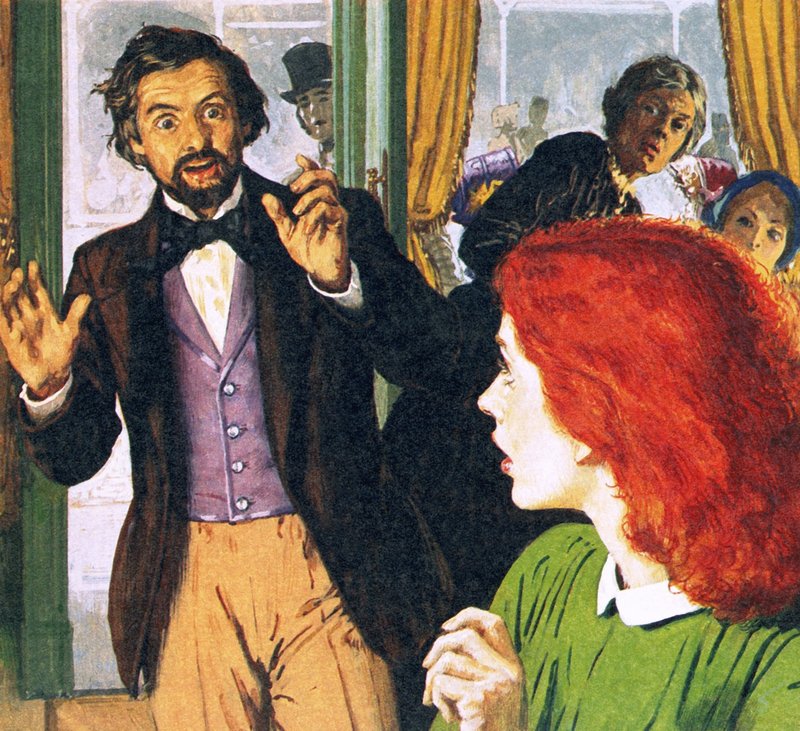 Dante Gabriel Rossetti og hans perfekte modell, Elizabeth Siddal av English School