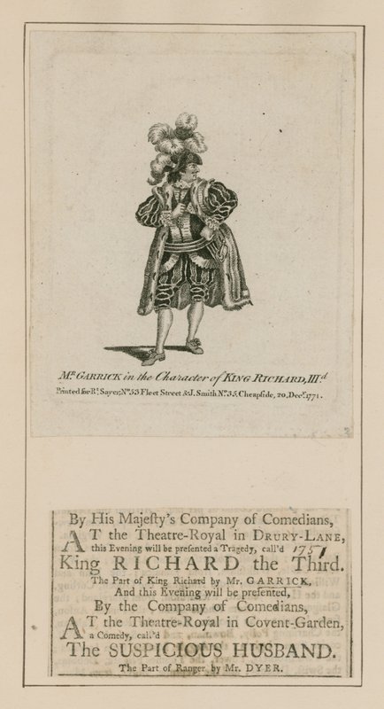 David Garrick i karakteren til kong Richard III av English School