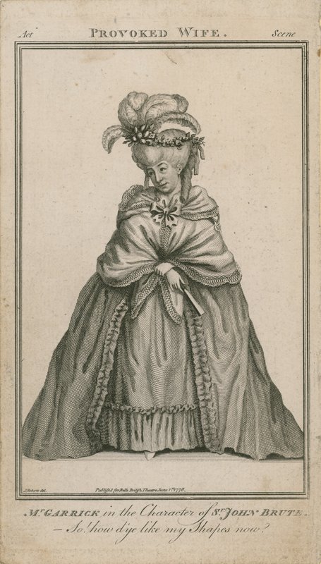 David Garrick i karakteren til Sir John Brute av English School