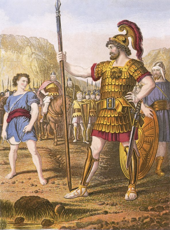 David og Goliat av English School