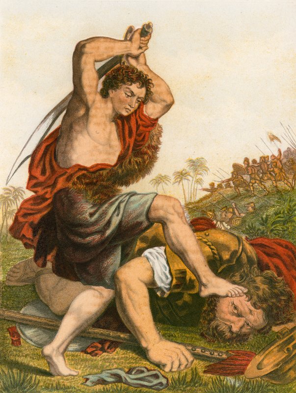 David dreper Goliat av English School