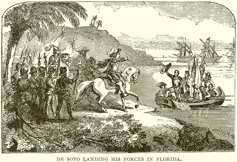 De Soto lander sine styrker i Florida av English School