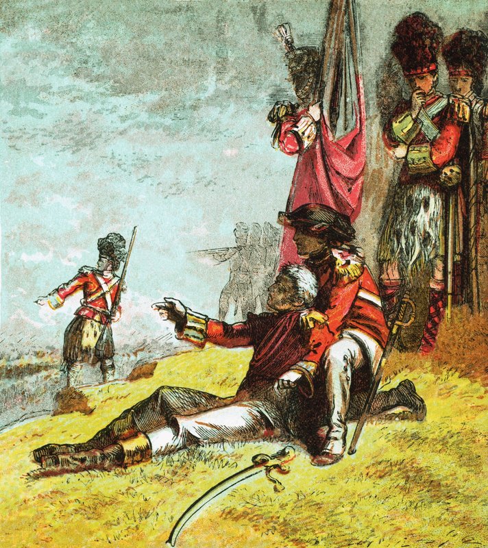 General Wolfes død av English School