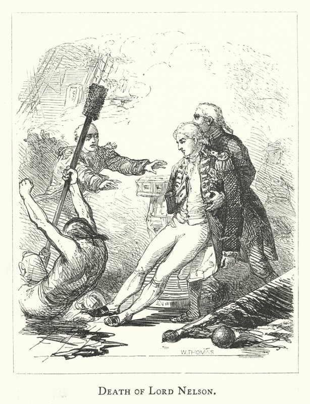 Lord Nelsons død (gravering) av English School