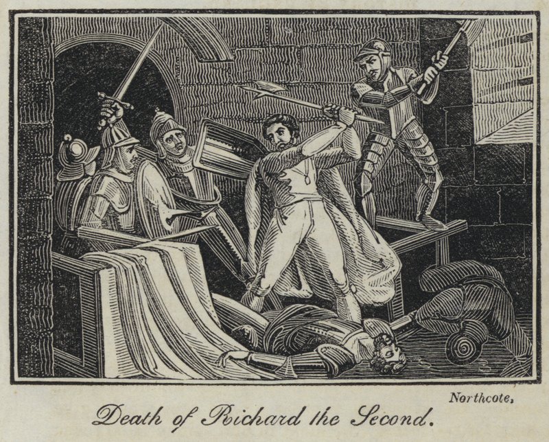 Richard den andres død (gravering) av English School