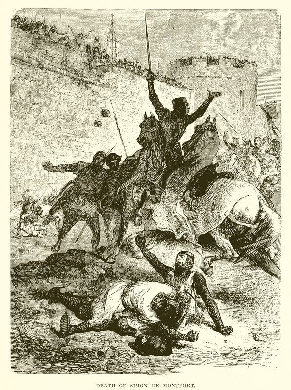 Simon De Montforts død av English School