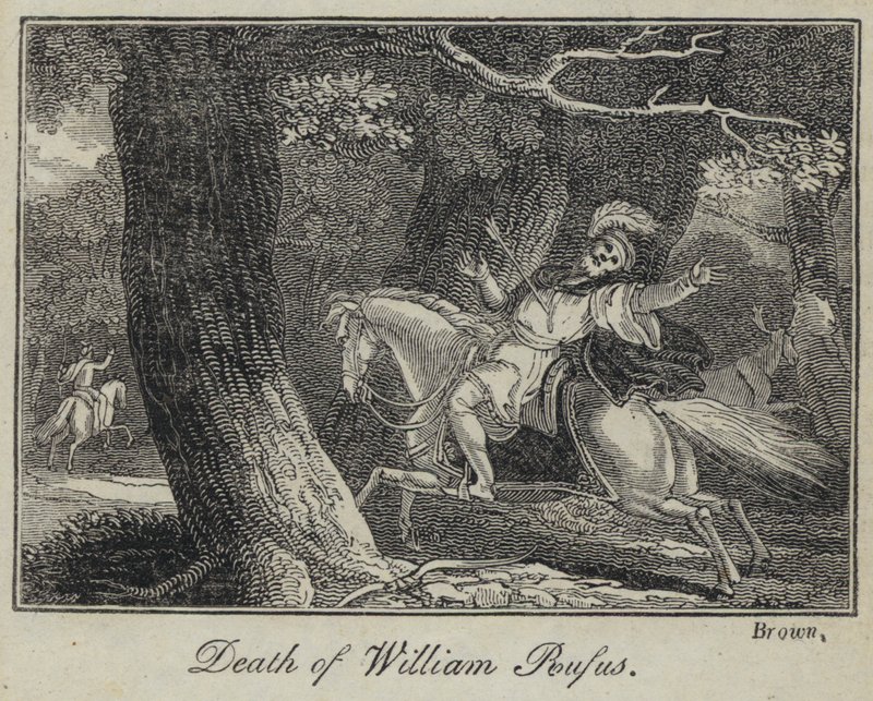 William Rufus død (gravering) av English School