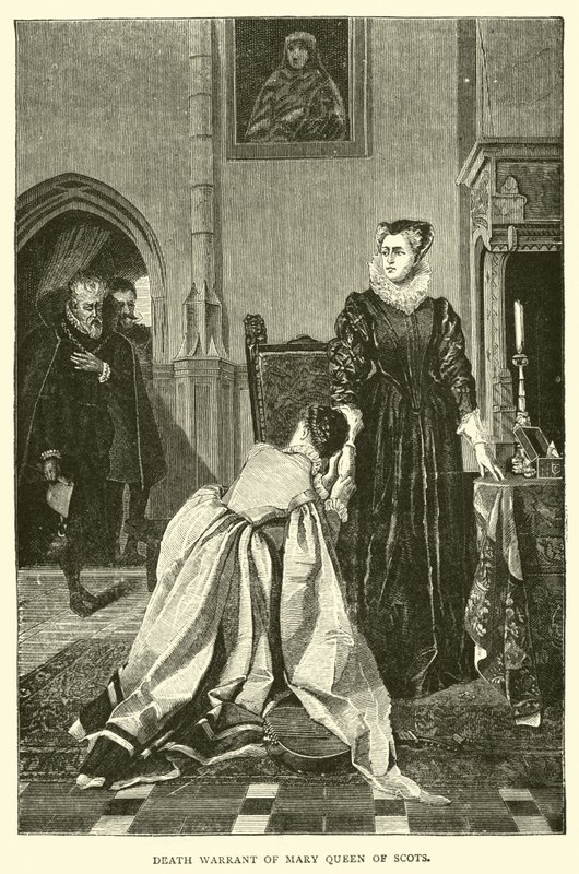 Dødsordren til Mary Queen of Scots av English School