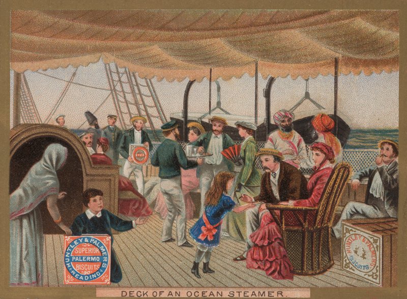 Dekk på en havdamper (chromolitho) av English School