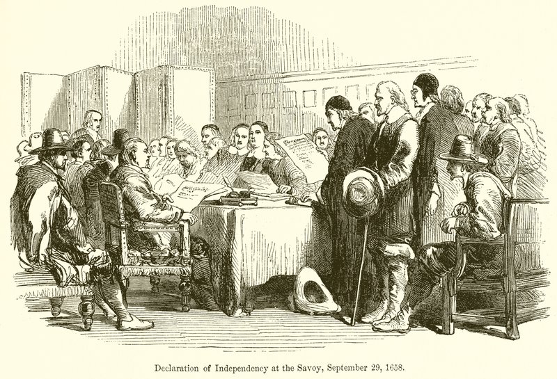 Uavhengighetserklæring på Savoyen, 29. september 1658 av English School